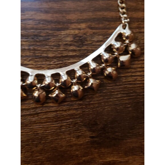 Givenchy Gold tone Statement Necklace Rhinestone Dangle Collar Chain Runway - Picture 14 of 16